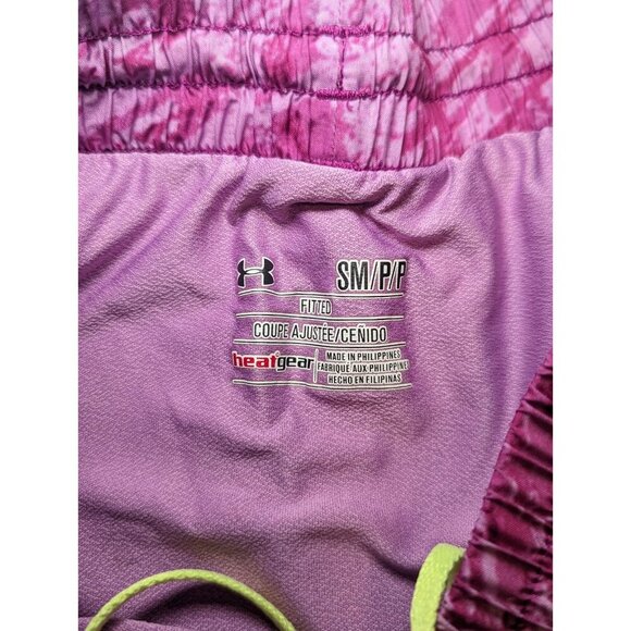 Under Armour Womens Size Small Pink Perfect Pace Running Shorts Heatgear Lined - Picture 5 of 12